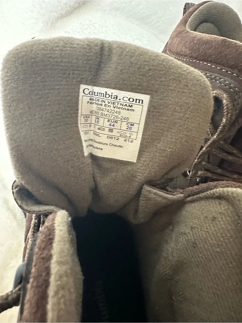 Columbia Brown and Black Men's Waterproof Hiking Boots